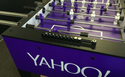 Yahoo Custom Foosball Table made by Warrior Table Soccer