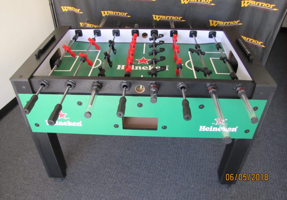 Surface and table wrapped foosball table made for Heineken